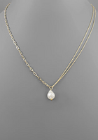 Pearl Double Chain Necklace
