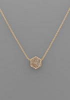 Crystal Hexagon Necklace