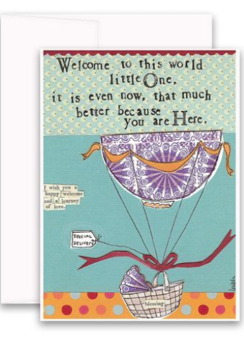 Welcome Little One  - New Baby Greeting Card