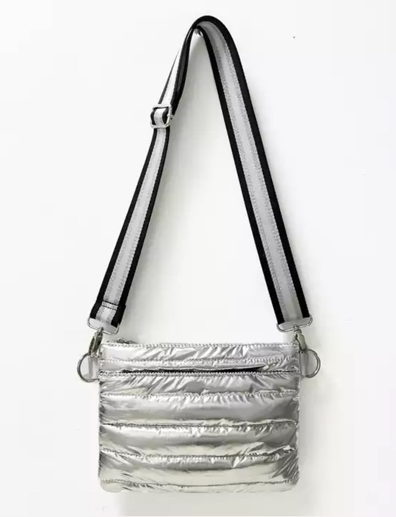 Metallic Puffer Convertible Bag - 2 Colors