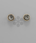 Round Druzy Stone - 4 Colors