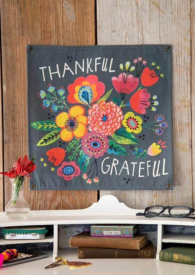 Canvas Tapestry-Thankful & Grateful
