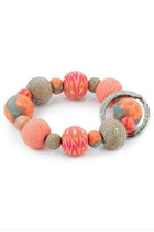 Wrist Keychain - Coral Crush